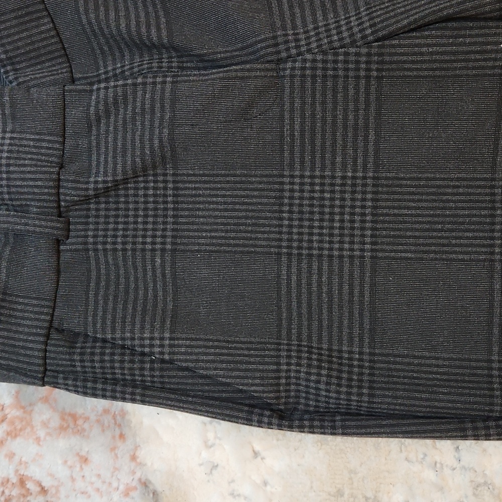Ankle-length slacks - Dark plaid pattern - 4/36 EU